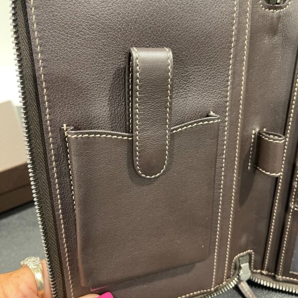 Gucci Double Zip Organizer Brown GG Supreme (JB1261) - Picture 11 of 12